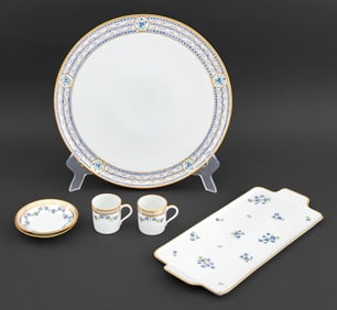 European Porcelain Tete a Tete Service, 6 Pcs.
