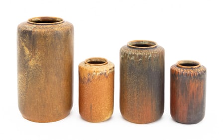 Ejvind Nielsen Art Pottery Vases, 4