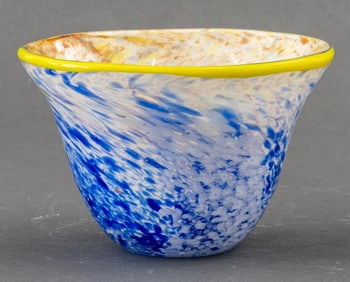 Murano Style Blown Glass Bowl