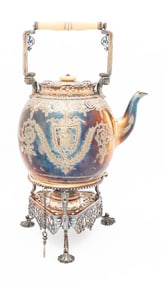 Silver Plate Hot Water Urn, 19th C.