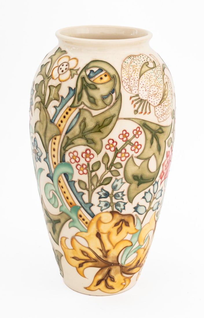 Moorcroft "Golden Lily" Glazed Ceramic Vase (1 of 8)