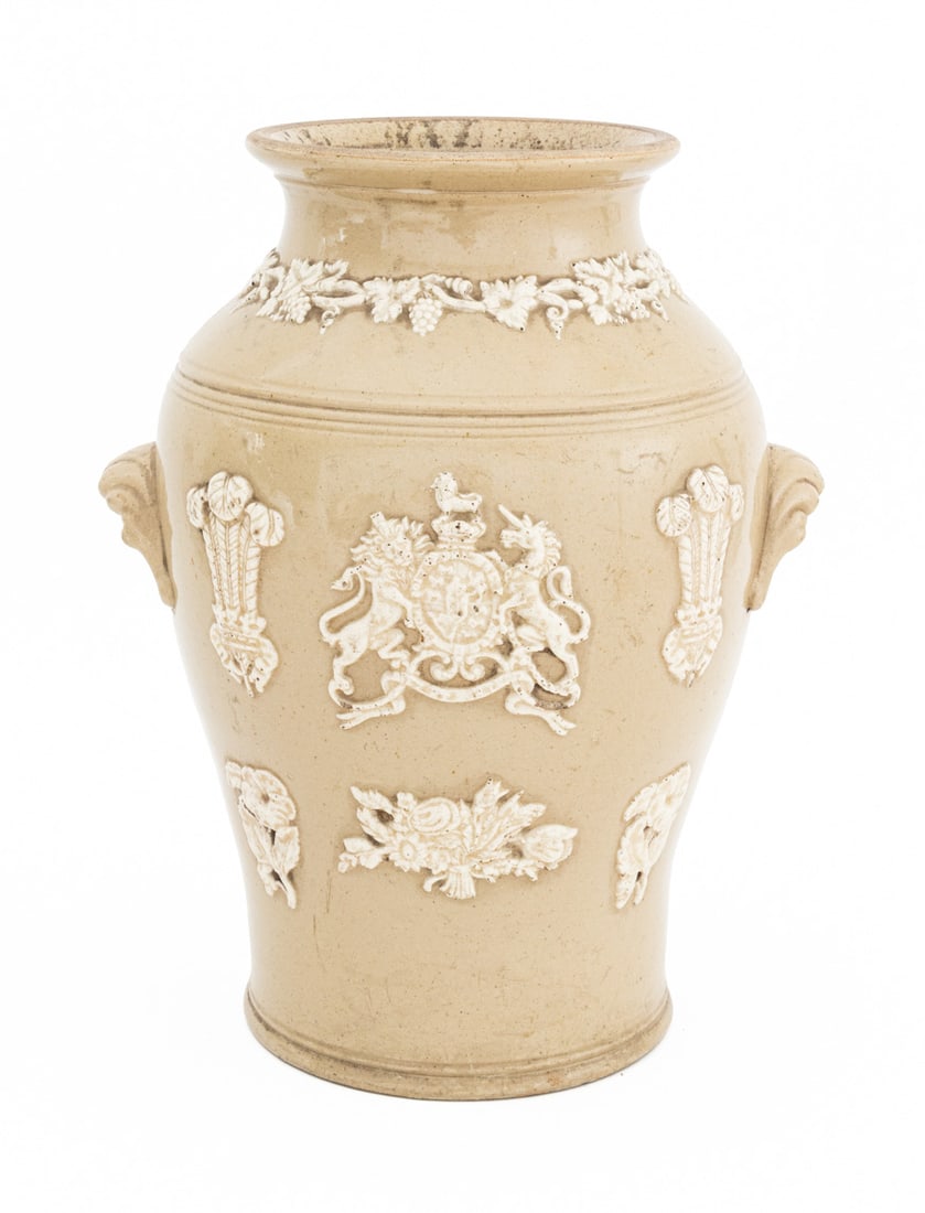 British Salt Glazed Stoneware Urn (1 of 6)