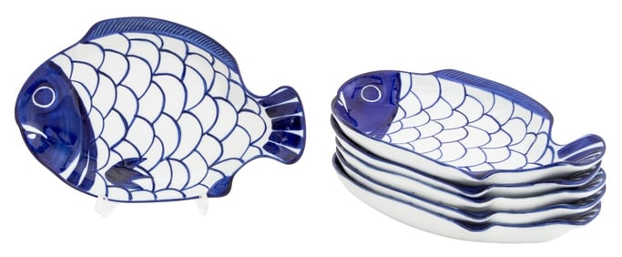 Dansk Arabesque Fish Form Bowls, 6