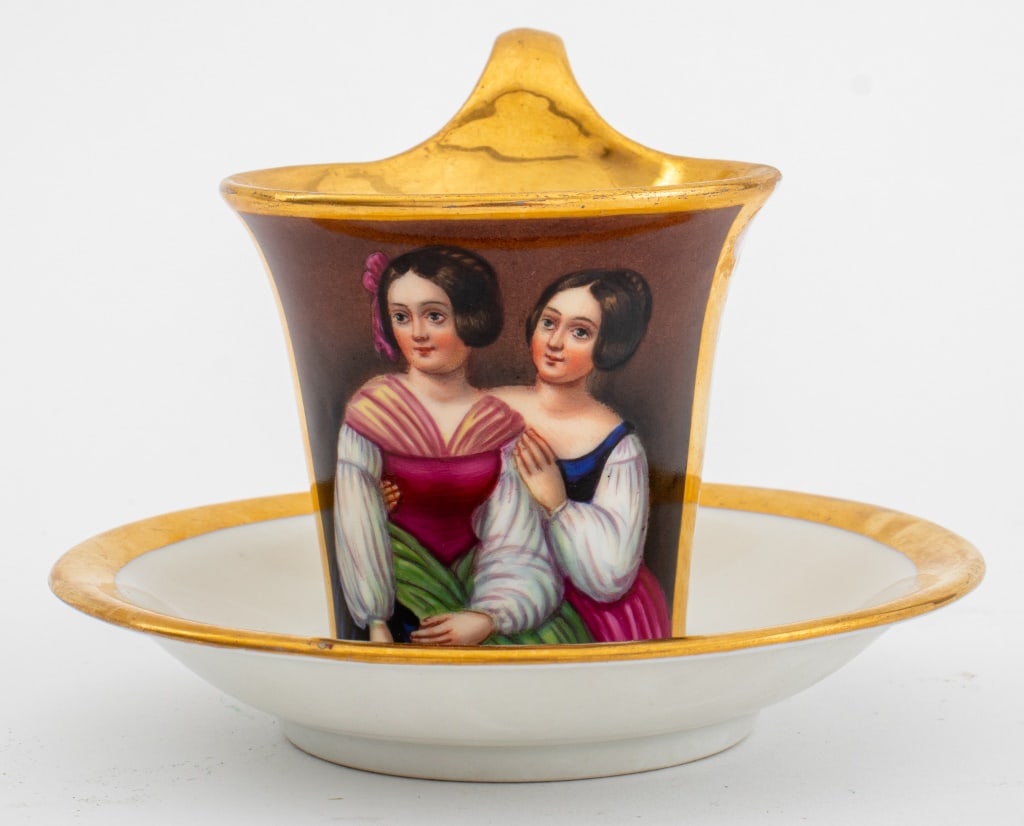 Biedermeier Porcelain Cabinet Cup, ca. 1835 (1 of 10)