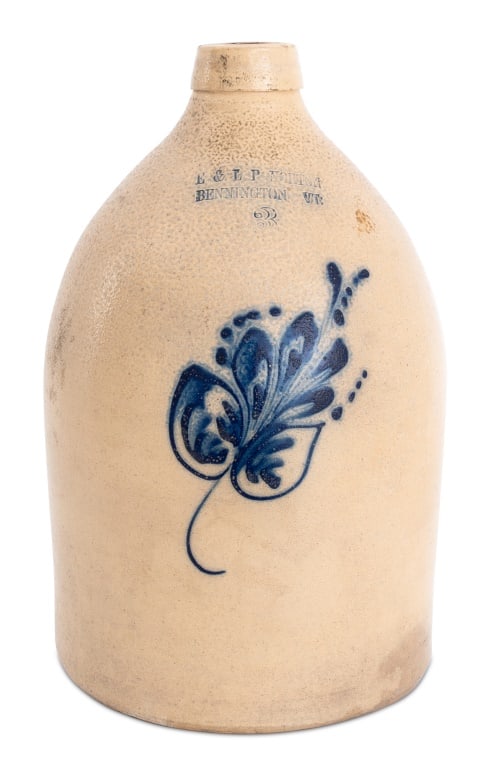 E & LP Norton Bennington VT 3 Gallon Stoneware Jug (1 of 5)