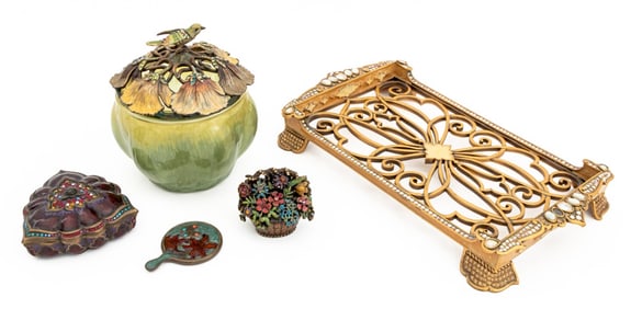 Jay Strongwater Gem-Set Enamel Articles, 5