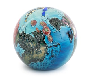 Josh Simpson Art Glass Paperweight, 1988