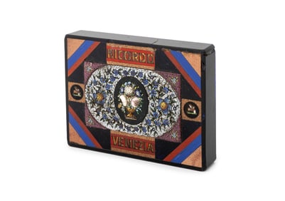Ricordo Venezia Micromosaic Plaque Paperweight
