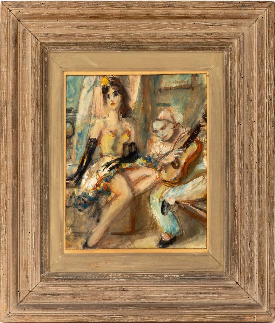 Sigmund Joseph Menkes Dancer and Clown Oil