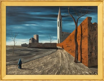 Alvaro Guillot "Vers le Village" Oil, 1964