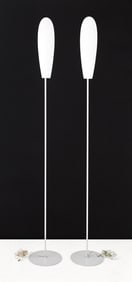 Itre Firme di Vetro Murano Glass Floor Lamps, Pair