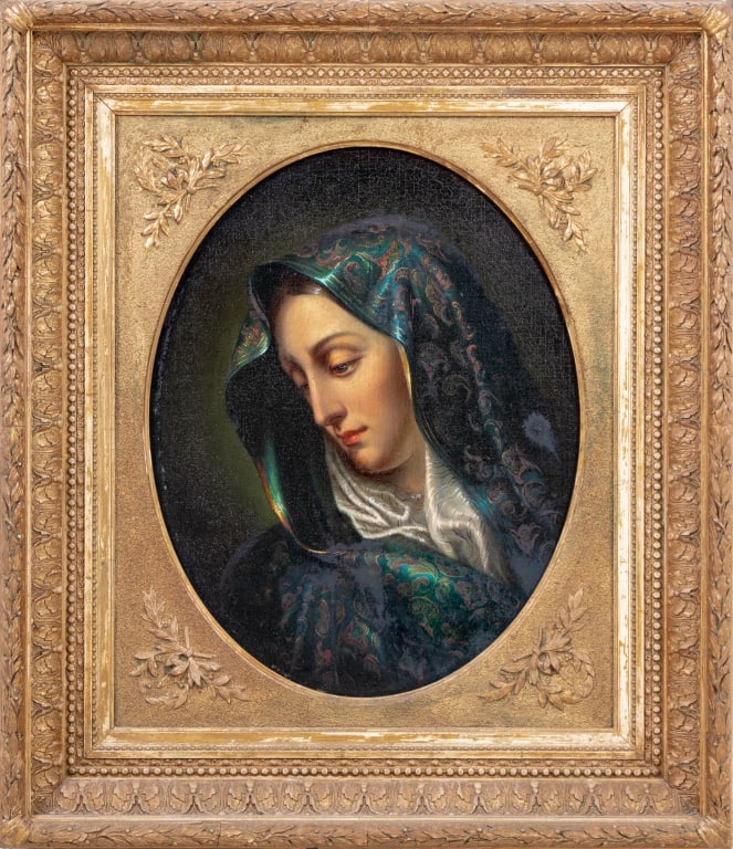 After Carlo Dolci "Madonna del Dito" Oil on Canvas (1 of 4)