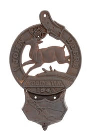 John Deere Cast Iron Letter Holder, 1847