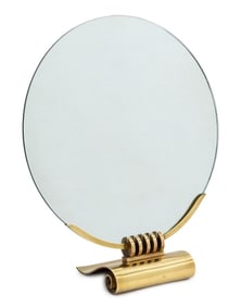 Art Deco Brass Vanity Mirror