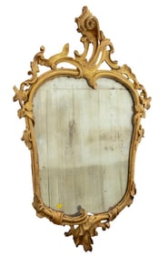 Italian Rococo Carved Giltwood Mirror, 18th C.