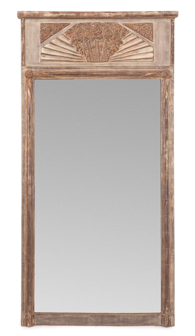 Maison Soubrier Silvered Wood Beveled Glass Mirror (1 of 7)