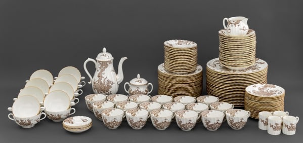 Royal Worcester Porcelain Service, 134 Pcs.