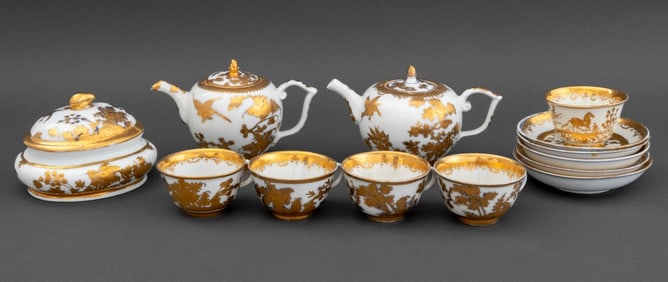 Meissen Porcelain Partial Tea Service Set, 13 Pcs.