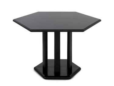 Hoffmann Style Ebonized Extending Dining Table