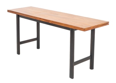 Harvey Probber Walnut Flip Top Table