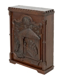 Renaissance Revival Carved Oak Tabernacle, 19th C.