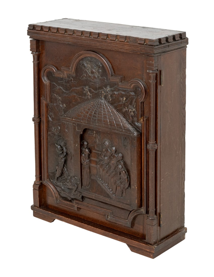 Renaissance Revival Carved Oak Tabernacle, 19th C. (1 of 7)