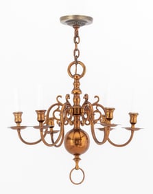 Dutch Baroque Style Copper Chandelier