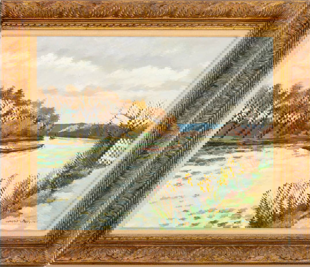 Jacques Bouyssou "Carriere" Oil on Canvas, 1966 (1 of 10)