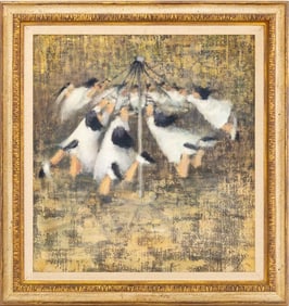 Leonard Creo "On the Chains" Oil on Canvas