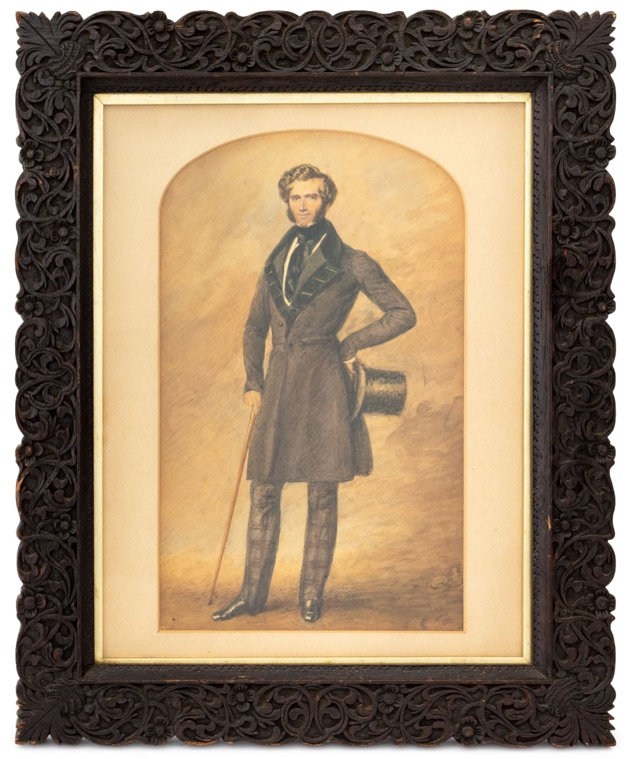 George Hayter Attr Gentleman's Portrait Watercolor (1 of 7)