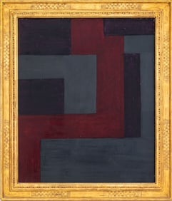 N. Shinoda Geometric Composition Oil, 1961