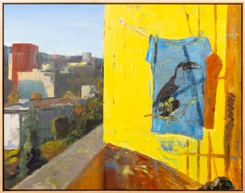 Silvi Nasufi "Inside and Outside" Oil on Canvas