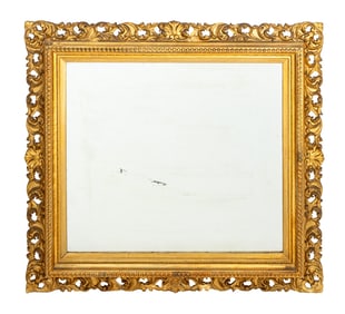 Second Empire Giltwood Rectangular Mirror