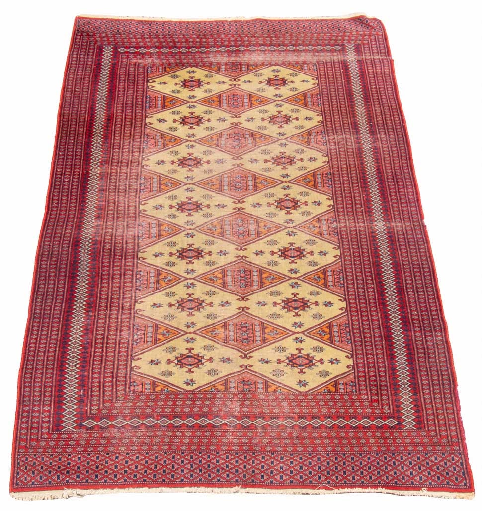Turkoman Geometric Pattern Rug, 6' 6.5" x 4' 2.5" (1 of 6)