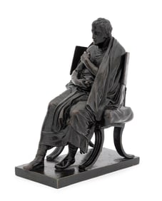 After the Antique Poseidippus Bronze Sculpture