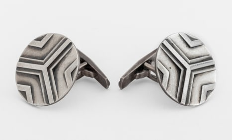 Georg Jensen Sterling Silver Cufflinks, Pair