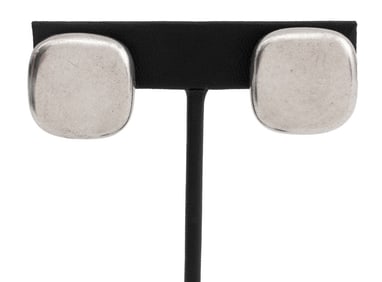 Angela Cummings Sterling Silver Clip-On Earrings