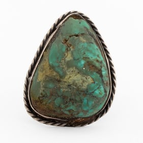 Navajo Dine Silver Turquoise Ring