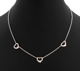 Elsa Peretti for T&Co. Silver Open Heart Necklace