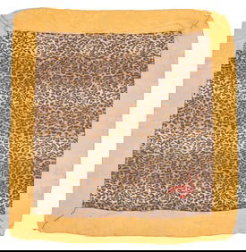 Contemporary Sheer Chiffon Leopard Print Scarf