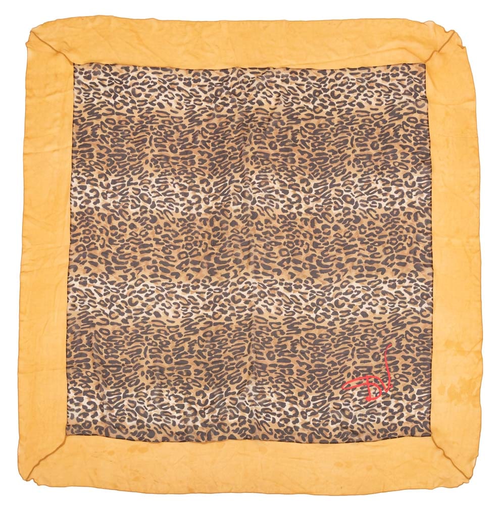 Contemporary Sheer Chiffon Leopard Print Scarf (1 of 5)