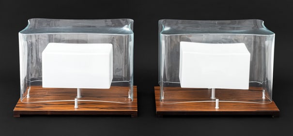 Otto Moon Penta Kori Table Lamps, Pair