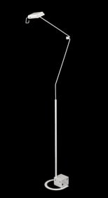 Hartmut Engel Postmodern White Metal Floor Lamp