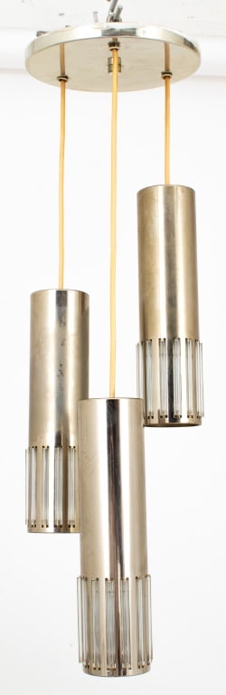 Mid-Century Modern Tri-Pendant Chandelier (1 of 7)