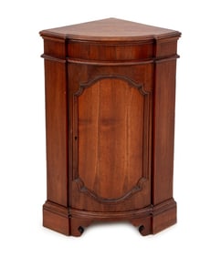 French Provincial Walnut Corner Cabinet