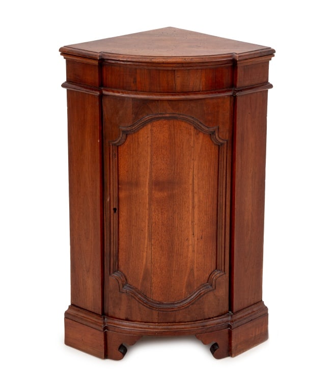 French Provincial Walnut Corner Cabinet (1 of 5)