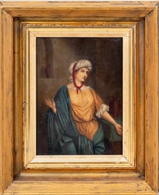 James E. Story Portrait of a Woman Oil on Canvas