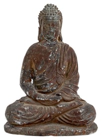 Chinese Shakyamuni Buddha Bronze Sculpture