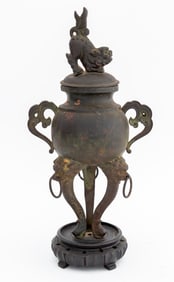 Chinese Bronze Covered Censer
