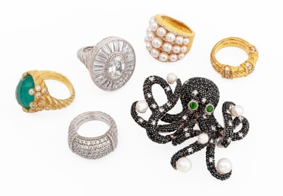 Judith Ripka Sterling Silver Jewelry Articles, 6